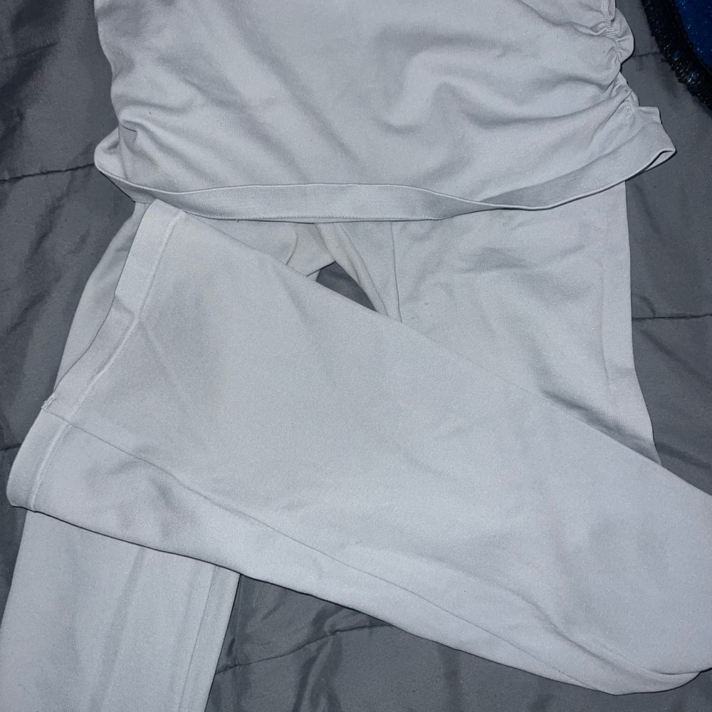 White Grey Legging